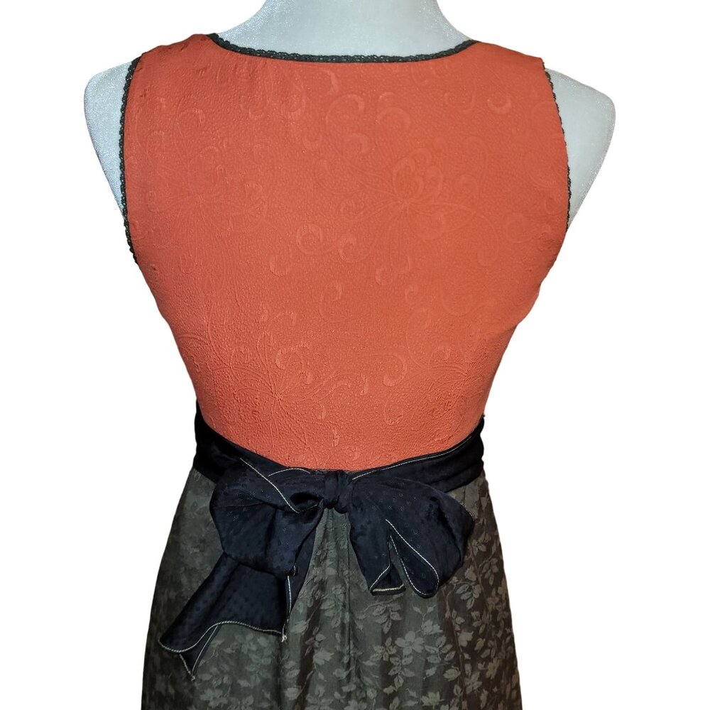 Moulinette Soeurs Womens Size 0 100% Silk Belted Imprint Dress Sleeveless Anthro - Picture 5 of 10